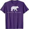 Mama Bear Shirt Cute White T-Shirt - Purple
