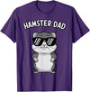 Funny Hamster Design for Men Dad Boys Animal Hamster Lover T-Shirt - Purple