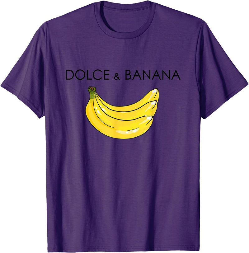 Banana Design costume for Fashion Lover Funny Banana Graphic Humor Sarcasm Fashion Trend T-Shirt - Purple