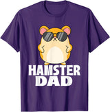 Hamster Dad - Father's Day Animal Whisperer Rodent Lover T-Shirt - Purple