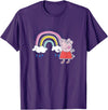 Peppa Pig Without Rain There Would Be No Rainbows Cute Shot T-Shirt - Purple