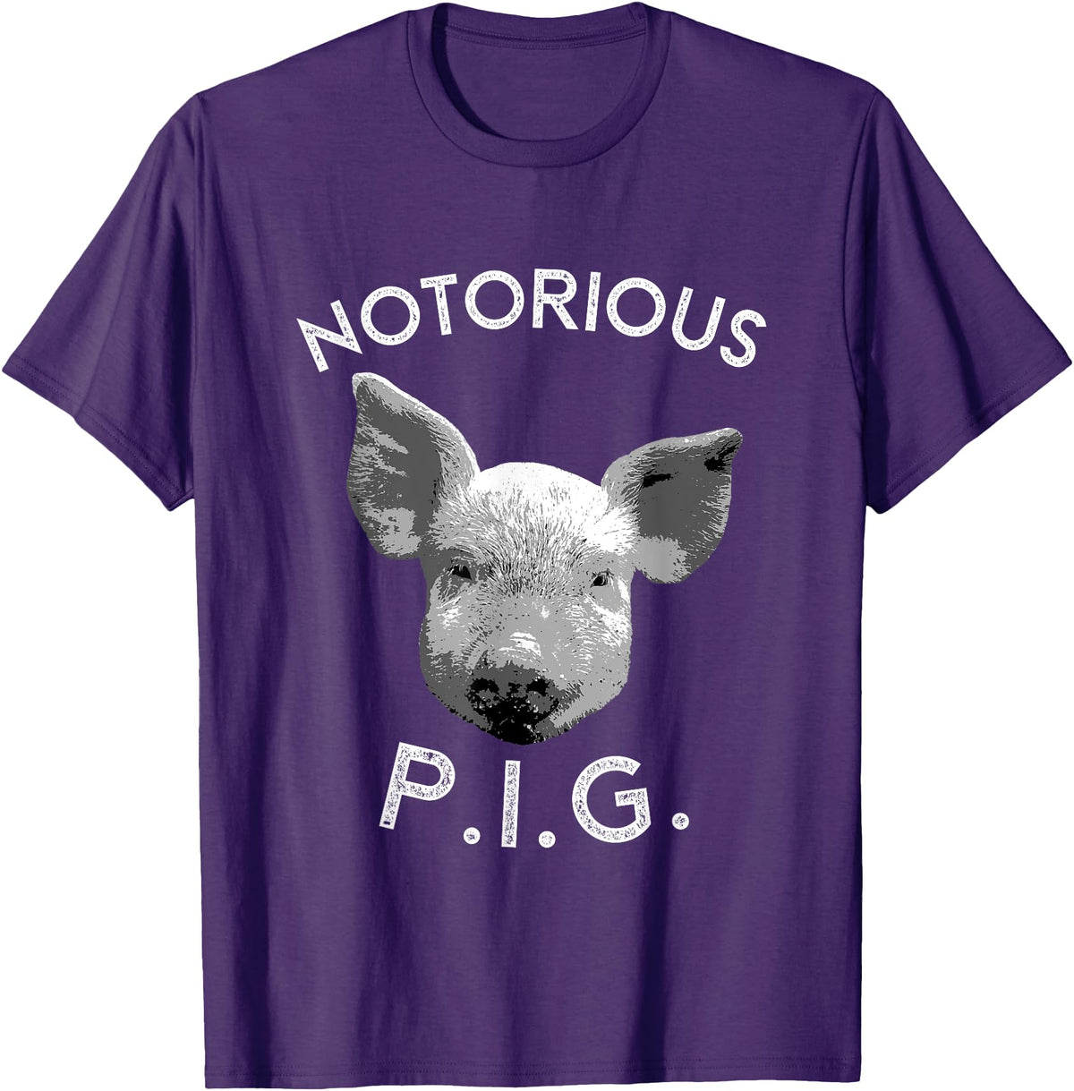Funny Piggy Smalls Bacon Lover Floribama Shore Tee Notorious PIG Funny Pet Pig Lover Cute Farmer Gift T-Shirt - Purple