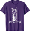 Funny Llama Spit Happens - Llama Drama T-Shirt - Purple
