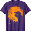 Spooky Halloween Animal Shirts & Costumes Funny Tortoise Halloween Silhouette Spooky Tortoise Lover T-Shirt - Purple