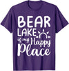 Lake Gifts & Accessories Bear Lake Is My Happy Place - Camping Nature Outdoor Lake T-Shirt - Purple