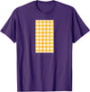 Buffalo Plaid and Checkered Squares Yellow Checkered Square Buffalo Plaid T-Shirt - Purple