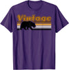 Equal Rights Gay Bear Sânpebe Designs Vintage Gay Bear T-Shirt - Purple