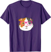 Hipster Animal Merch Co Cute Hipster Guinea Pig Hamster In Pink Eye Glasses Gift T-Shirt - Purple