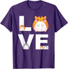 Hamster Love Cute Hamsters Shirt Animal Toys Pets Lovers T-Shirt - Purple