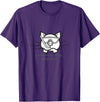 Bahamas Swimming Pigs Snorkeling Front & Back Tshirt T-Shirt - Purple