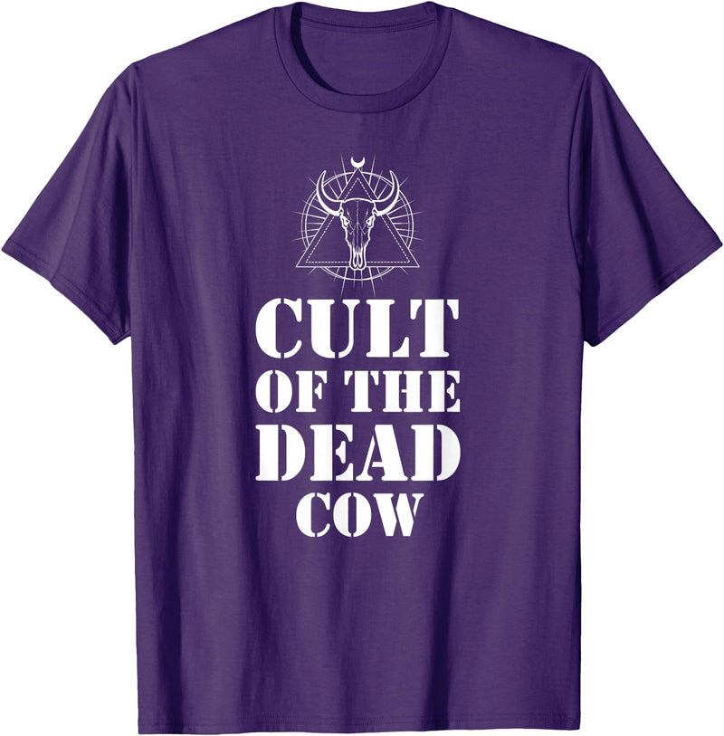Cult Of The Dead Cow Tee Cult Of The Dead Cow Shirt T-Shirt - Purple
