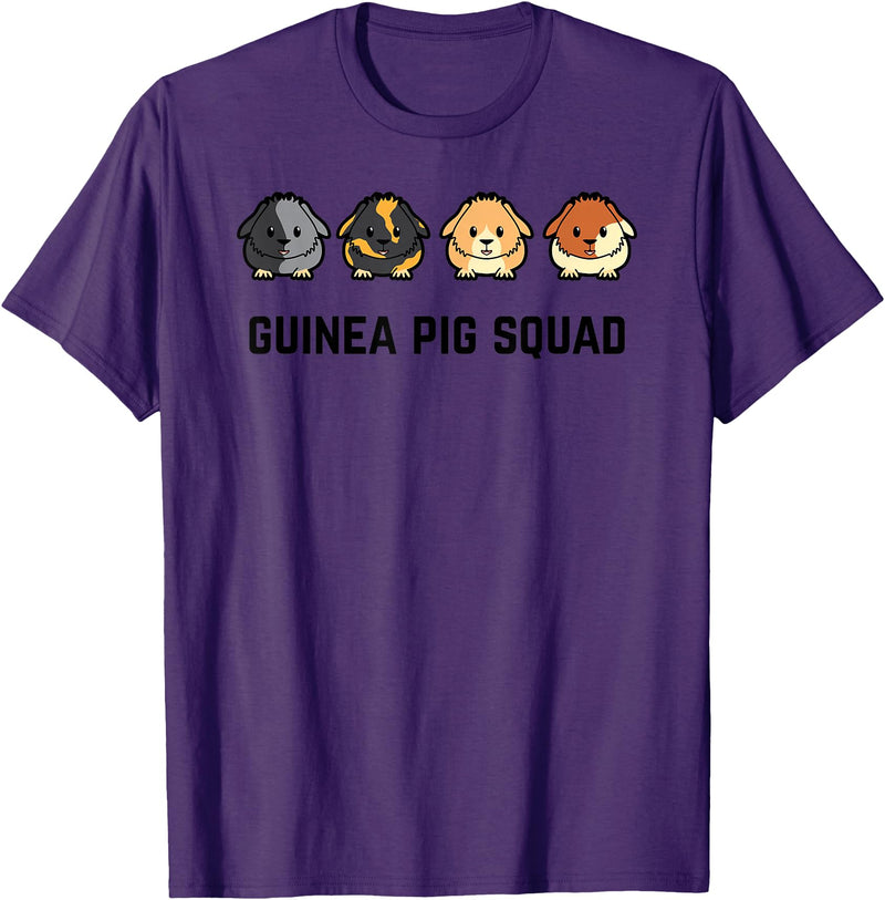 Funny Sarcastic Ironic Quotes & Sayings Cute Cavy Guinea Pig Rodent Team Squad T-Shirt - Purple