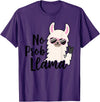 No Prob Llama Drama NO PROB-LLAMA! Funny Llama Alpaca T-Shirt - Purple