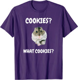 What Cookies Dwarf Hamster Funny Meme T-Shirt - Purple