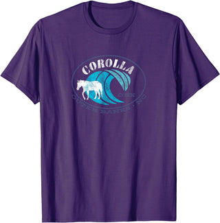 Corolla Wild Horse Shirt and Company Outerbanks NC Corolla Wild Horse T-Shirt - Purple