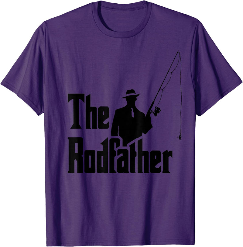The Rod Father Funny Quote Shop The Rod Father Funny Quote for Fishermen T-Shirt - Purple