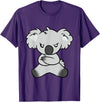Funny and Sassy Koala Tees Angry Koala Bear T-Shirt - Gift for Koala lovers T-Shirt - Purple