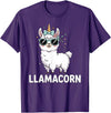 Funny Llamacorn Lover Llama Design Llamacorn Funny Llama Unicorn For Girls Kids Lover Llamacorn T-Shirt - Purple