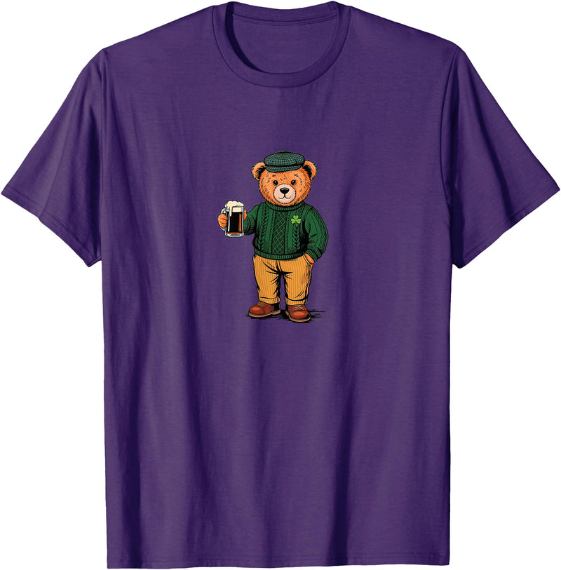 St Patricks Day Bear t -shir t St Patricks Day Bear T-Shirt - Purple