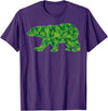 Saint Paddys Day Gifts for Animal Lover Irish Polar Bear St Patricks Day Shamrock Boys Women Kid Men T-Shirt - Purple