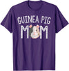 Guinea Pig Mom Gifts Guinea Pig Mom Guinea Pig Lover Gifts Mama Mother T-Shirt - Purple