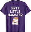 Dirty Little Hamster Cute Hamster Picture T-Shirt - Purple