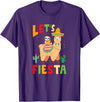 Funny Sloth And Llama Let's Fiesta Cinco De Mayo Sloth And Llama Let's Fiesta Cinco De Mayo Mexican Party T-Shirt - Purple