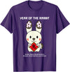 Year of the Rabbit Chinese Zodiac Lunar New Year T-Shirt in Purple