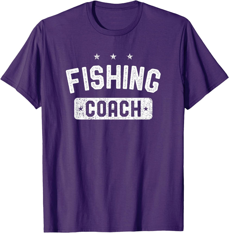 Fishing Coach Clothing Fishing Coach Vintage Fishing T-Shirt - Purple