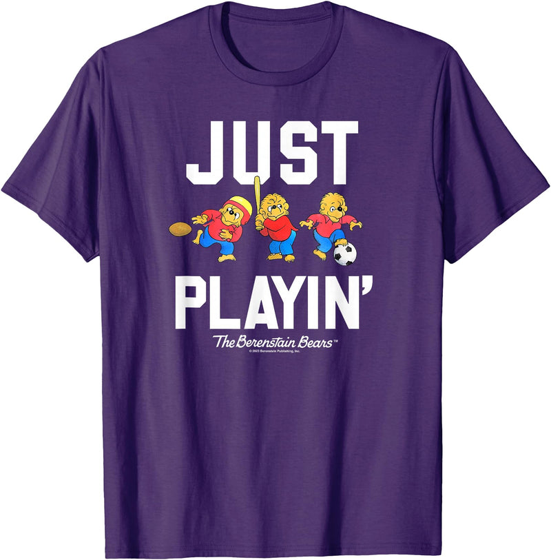 The Berenstain Bears The Berenstain Bears Just Playin T-Shirt - Purple