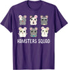 Funny Hamster Shirt Hamsters Squad Girls Boys Hamster Lover T-Shirt - Purple