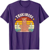 Teikirisi Take It Easy Funny Spanish Llama Latina Yoga T-Shirt - Purple