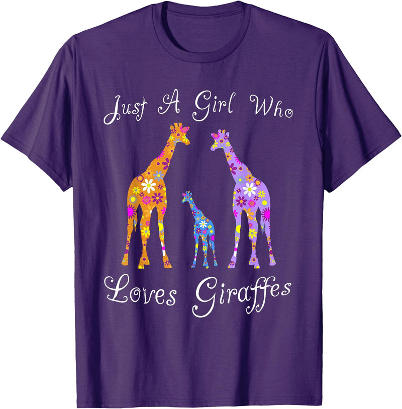 Cartba Giraffe Co. Giraffe Lover Cute T-Shirt - Purple