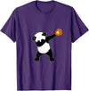 Dabbing Panda Bear Softball Baseball Glove Sport T-Shirt - Purple