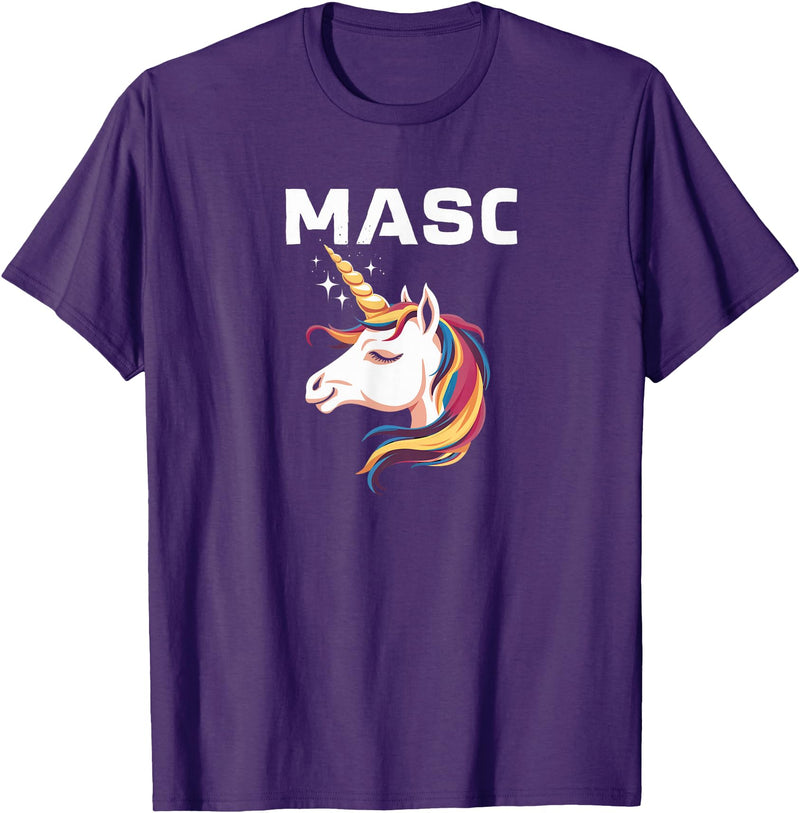 Mens Bear Gay Masc Man LGBTQ Bear Cub Masculine Mens Gay Unicorn Gay Masc Man Bear Cub Masculine Gay Pride T-Shirt - Purple