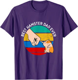 Best Hamster Dad Ever T-Shirt - Purple