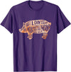 Zone - 365 Pig Pork Diagram Cuts Pig Cuts Butchers And Bacon Parts Pig Day Lovers T-Shirt - Purple