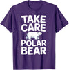 Humdinger Tees Take Care Polar Bear T-Shirt - Purple