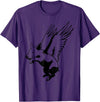 Flying Pig Funny Animals Flying Pig with Wings Fly Pig Lovers T-Shirt - Purple