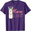 ADVENTURE ALPACA LLAMAS Designs MAMA LLAMA Funny Mother Lamas Meme T-Shirt - Purple