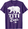 Titi Bear Fathers Day T-Shirt Mens Funny Titi Bear Father's Day Shirt T-Shirt - Purple