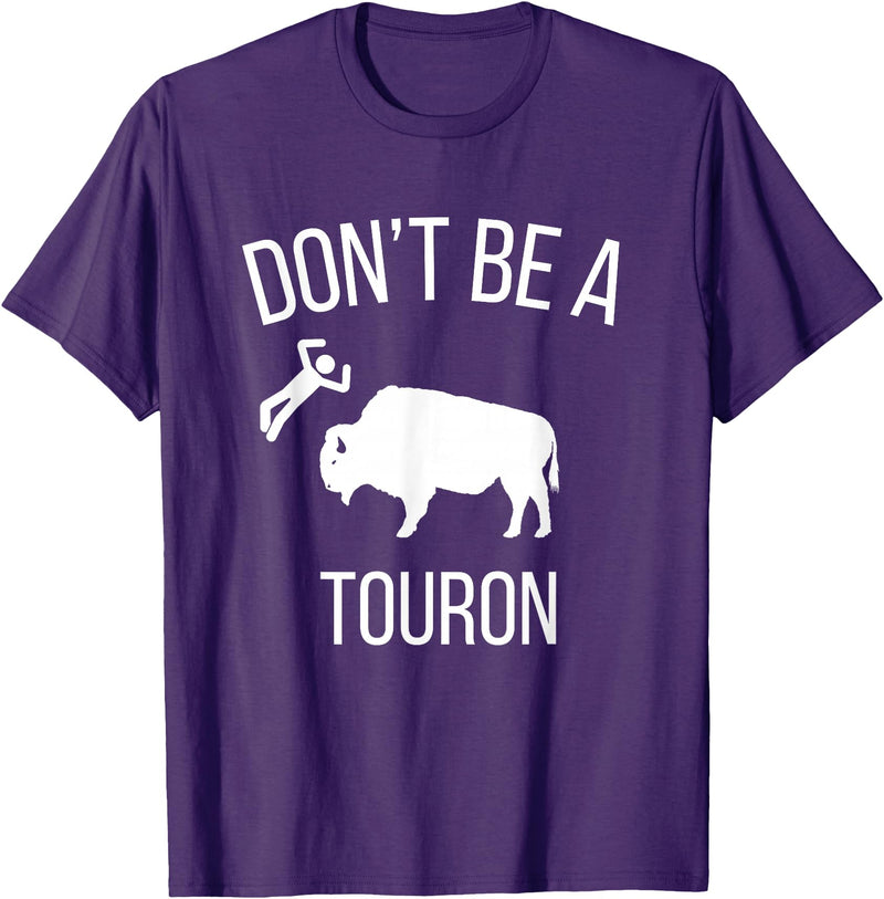 Funny Bison Boujee Cow Shirt - Funny Buffalo Shirt Sei kein Touron - Stroke den Bison nicht T-Shirt - Purple