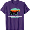 Retro Vintage WA Summer Camping & Hiking Souvenir Woodland Park Zoo Washington Tourist T-Shirt - Purple