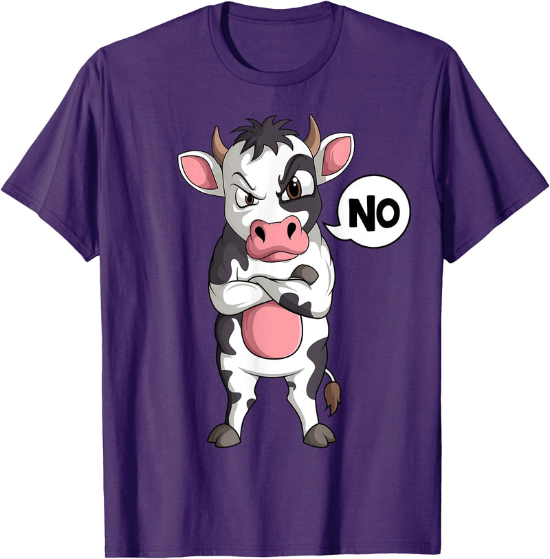 Funny Cow Lover & Owner Gift Ideas Cow Farmer Kids Boys Girls Womens T-Shirt - Purple