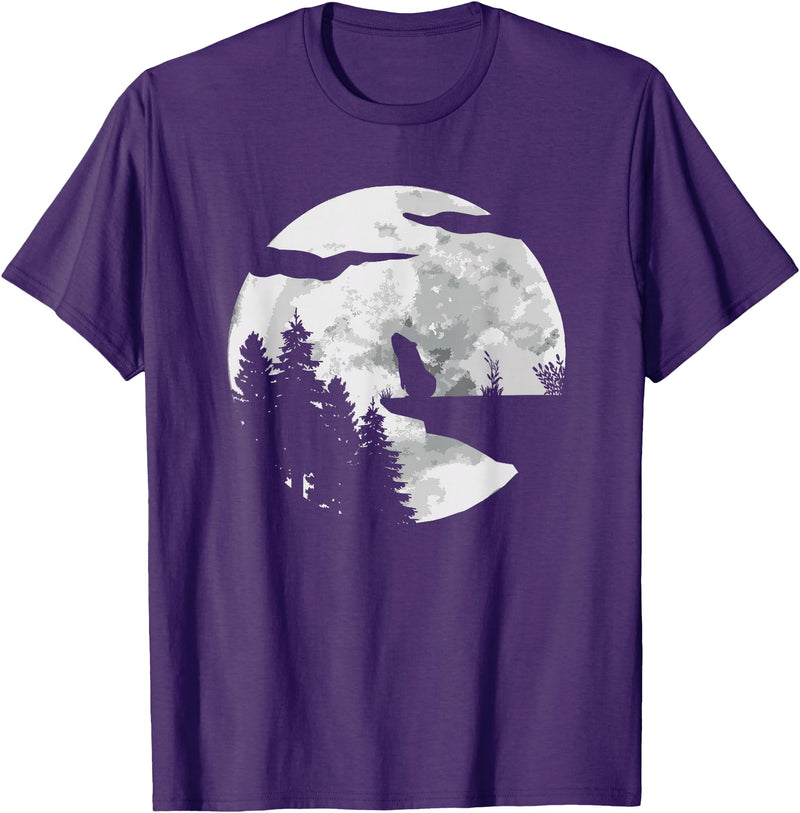 Guinea Pig Gifts & Accessories Guinea Pig Pet - Full Moon Guinea Pig T-Shirt - Purple