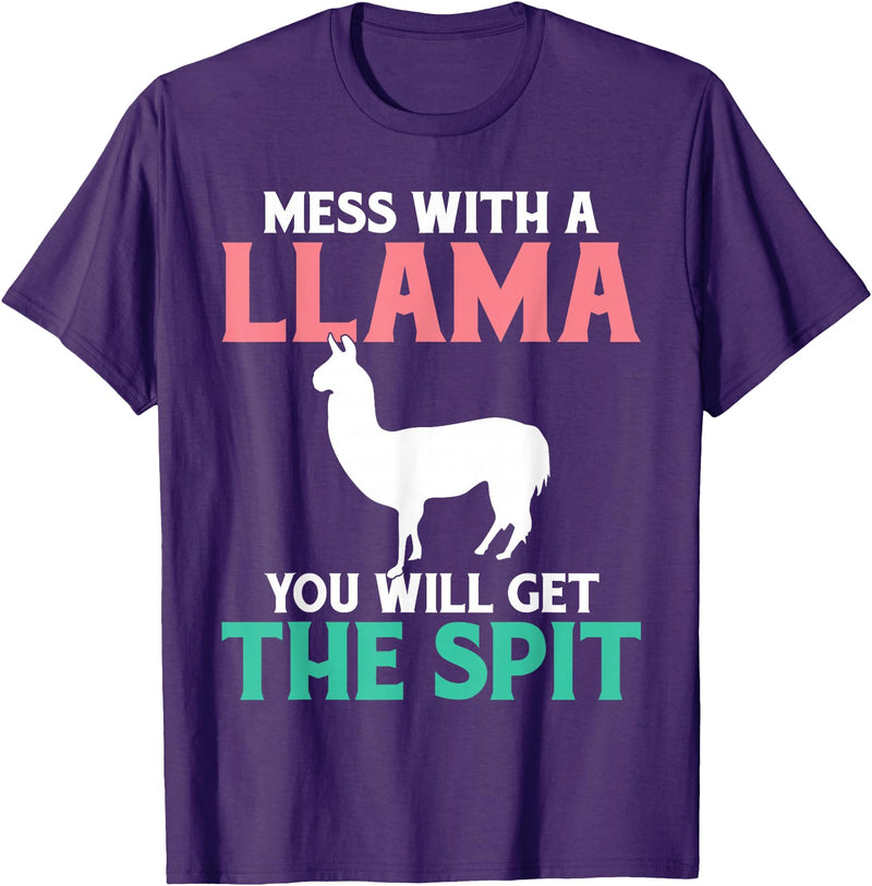 LLama Gifts & Accessories With a llama you get the spit alpaca llama T-Shirt - Purple