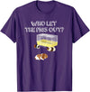 Guinea Pig Fan Gift Designs Who let the Pigs out I Funny Guinea Pig T-Shirt - Purple