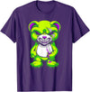 Wowsome! Pastel Goth Teddy Bear Shirt Halloween Bear Horror T-Shirt - Purple