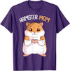 Women's Hamster Mom Hammy Girls T-Shirt - Purple
