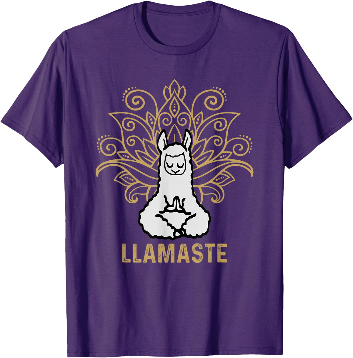Lama Llamaste Family Summer Sport Yoga Gift Tees Llamaste Yoga Gift For Men Women Kids Lover Llama Yoga T-Shirt - Purple